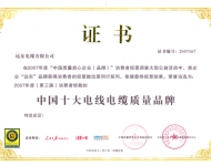 質量信用等級證書